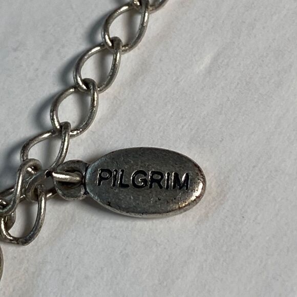 Pilgrim Danish Design Yellow Enamel Flower 2-Strand Necklace - Picture 5 of 8